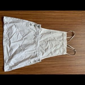 Free People Cream Overalls
